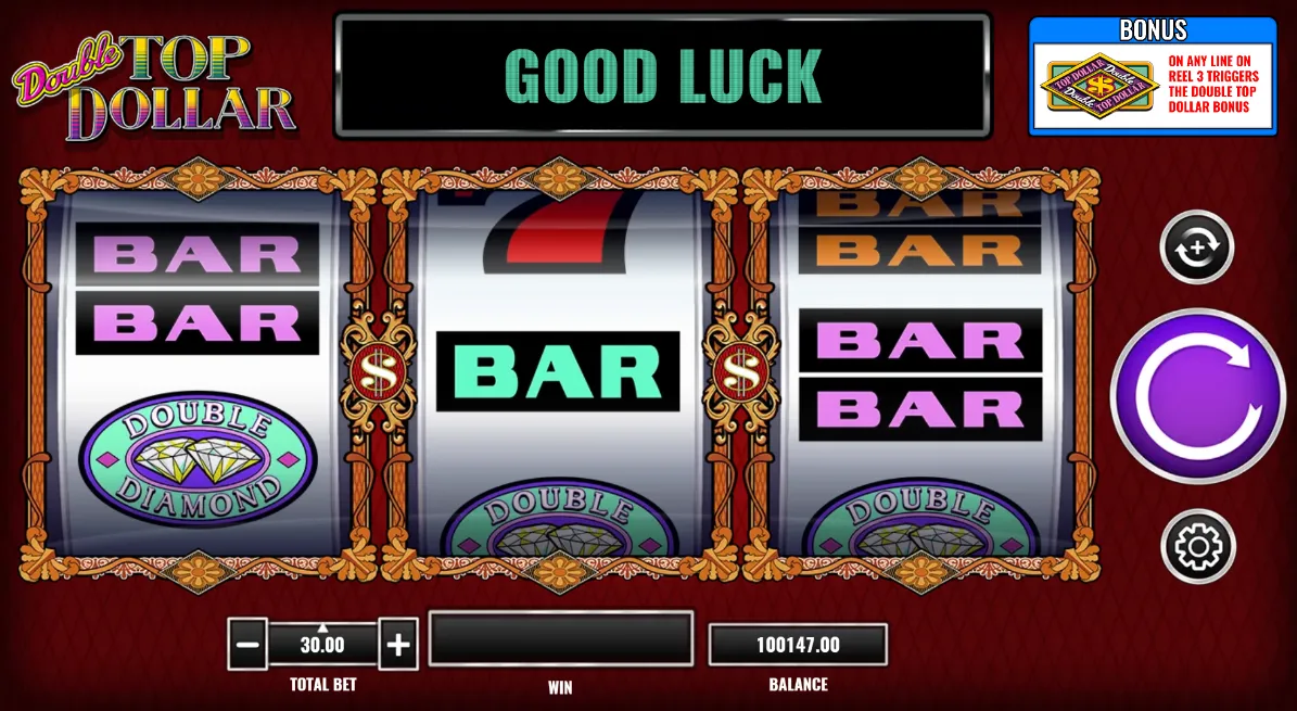 Double Top Dollar Slot
